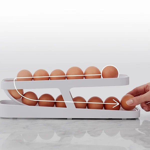 Organizador de Ovos com Rolagem Automática EggMax